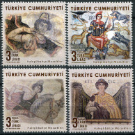Turkey 2020. Mosaics From Haleplibahçe Museum, Urfa (MNH OG) Set Of 4 Stamps - Ungebraucht