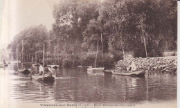 Villennes Sur Seine Hotel Restaurant Jllabert La Peche En Face  Carte Postale Animee - Villennes-sur-Seine