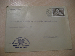 CALDAS DAS TAIPAS 1957 To Figueira Da Foz Firemen Garret Mason Masonry Cancel Guarda Nacional Republicana Cover PORTUGAL - Briefe U. Dokumente