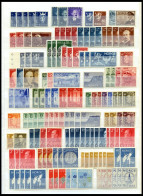 SAMMLUNGEN, LOTS **, Postfrische Dublettenpartie Norwegen Von 1945-80, Dabei U.a. Mi.Nr. 442/3 (12x), 471-75 (6x) Etc.,  - Colecciones