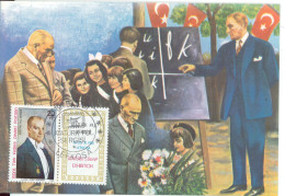 Turkish Cyprus Zypern Chypre Cipro " 1981 Mustafa Kemal Atatürk Stamp " Maximum Card - Sonstige & Ohne Zuordnung