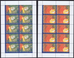 VATICANO 2002 EUROPA  2 MINIFOGLI ** MNH - Blocks & Kleinbögen