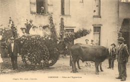 Uzerche * Fête De L'églantine * Attelage Boeufs Fleuri * Villageois - Uzerche