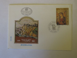 YUGOSLAVIA 1291 - TRSAT 1991 JUGOSLAVIJA   FDC 1991 - Other & Unclassified