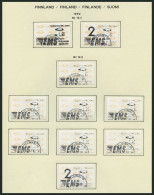 FINNLAND A 12 O, Automatenmarken: 1992, 89 Verschiedene Werte, Fast Nur Komplette Ausgaben, Pracht, Mi. 550.- - Gebruikt