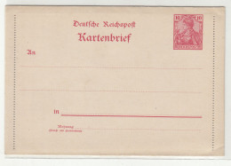 Germany Reichspost Letter-card Kartenbrief Unused B240401 - Andere & Zonder Classificatie