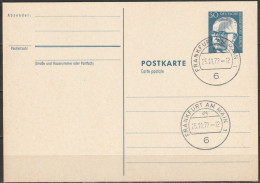 Berlin Ganzsache 1971/72 Mi.-Nr. P 85 Tagesstempel FRANKFURT 25.11.72  ( PK 332 ) - Cartoline - Usati