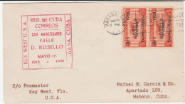 Republica De Cuba Kuba 1938  - Postal History  Postgeschichte - Storia Postale - Histoire Postale - Cartas & Documentos