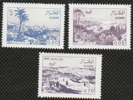 Année 1984-N°815a/817a Neufs**MNH : Vues D'Algérie Avant 1830 (cadre Petit) Ft.30,5x21 - Argelia (1962-...)