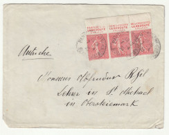 France Letter Cover Posted 1930 To Austria - La Redoute - Margin Stamps B240401 - Brieven En Documenten