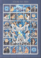 FÄRÖER  2000, JÓL CHRISTMAS KERSTMIS NOEL WEIHNACHTEN, 30 Vignetten, Ungebraucht, MNH **, 2000 Jahre Christentum - Islas Faeroes