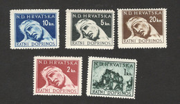 CROATIA-NDH-MNH** Set-Tax Stamp-War Victims-1944. - Croatia