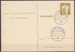 Berlin Ganzsache 1971/72 Mi.-Nr. P 81 Tagesstempel FRANKFURT 15.11.72  ( PK 389 ) - Cartoline - Usati