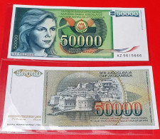 YUGOSLAVIA 50,000 50000 DINARA 1988 P 96 UNC - Yugoslavia