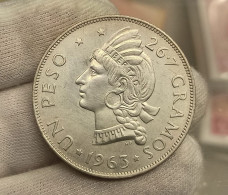 República Dominicana 1 Pesos Restauración De La República 1963 Km 30 Plata - Other - America