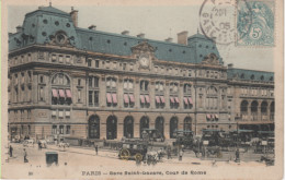 PARIS 8è-Gare Saint-Lazare, Cour De Rome (colorisé) 98 - Arrondissement: 08