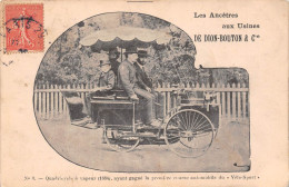 PUTEAUX (Hauts-de-Seine) - Les Ancêtres Aux Usines De Dion-Bouton & Cie - Quadricycle à Vapeur - Voyagé 190? (2 Scans) - Puteaux