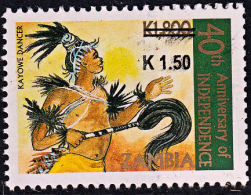 Zm1124 ZAMBIA 2014, K1.50 On K1,800 40th Anniv Independence  MNH (Issued 02-05-2014) - Zambie (1965-...)