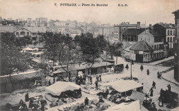 PUTEAUX (Hauts-de-Seine) - Place Du Marché - Voyagé 190? (2 Scans) Laroche, 1 Avenue De La Gare à Chalon-sur-Saône - Puteaux