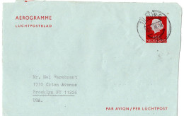 76584 - Niederlande - 1970 - 45c GAAerogramm TILBURG -> Brooklyn, NY (USA) - Lettres & Documents