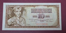 Yugoslavia,Jugoslavia 10 Dinara 1968,small Baroque Number UNC - Yougoslavie