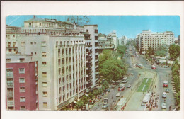 RF34 - Postcard - ROMANIA - Bucuresti, Bdul N. Balcescu, Format Lung. Circulated 1963 - Romania