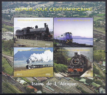 TRENES/REPUBLICA CENTROAFRICANA - MNH ** - Trains