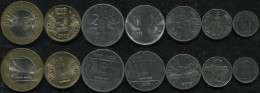 India Coins Set #4. 1989-2010 (7 Coins. 1 Bi-Metallic. AUnc-Unc) - Inde