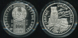 Kazakhstan 100 Tenge. 2009 (Silver. Coin KM#228. Proof) Snow Leopard - Kasachstan