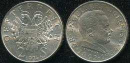 Austria 2 Schilling. 1934 (Silver. Coin KM#2852. Unc) Engelbert Dollfuss - Oesterreich