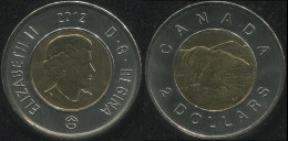 Canada 2 Dollars. 2012 (Bi-Metallic. Coin KM#496. Unc) Polar Bear, Toonie - Canada