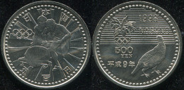 Japan. 500 Yen. 1997 (Coin KM.Y#117. Unc) Bobsledding - Japan