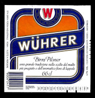 ITALIA ITALY - 1990 Etichetta Birra Beer Bière WUHRER Pilsner - Birra
