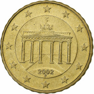 République Fédérale Allemande, 10 Euro Cent, 2002, Stuttgart, Laiton, SPL - Germania