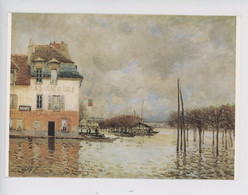 Alfred Sisley 1839-1899 "La Barque Pendant L'inondation à Port Marly" 1876 (cp Vierge)Musée Beaux Arts Rouen - Malerei & Gemälde