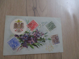 CPA Allemagne Representation Timbres Stamp Deutsche Reich - Autres & Non Classés