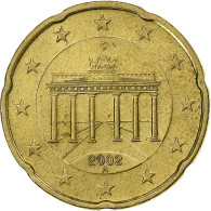 République Fédérale Allemande, 20 Euro Cent, 2002, Berlin, SPL, Laiton - Germania