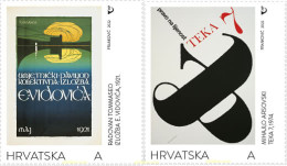 692252 MNH CROACIA 2022 ARQUITECTURA Y DISEÑO MODERNO - Kroatien