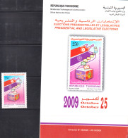 2009- Tunisie - Y&T1644 -Elections Présidentielles Et Législatives- Retiré Du Service Le 24/1/2011 - 1V MNH*****/prospec - Tunisia