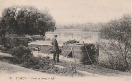 ELBEUF BORDS DE SEINE BELLE PENICHE 1916 TBE - Elbeuf