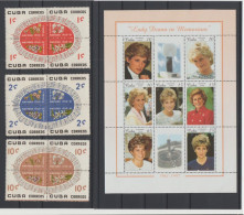 CUBA  Lot  4  BLOCKS  NOEL And DIANA **MNH  Réf  T  1486 - Other & Unclassified