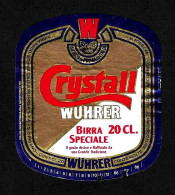 ITALIA ITALY - 1987 Etichetta Birra Beer Bière WUHRER CRYSTALL - Birra