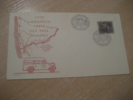 PORTO - VILA REAL - BRAGANÇA 1956 Viagem Inaugural Correi Auto Ambulancia Van Truck Cancel Cover PORTUGAL - Trucks