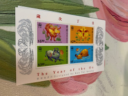 Hong Kong Stamp New Year 1997 Ox Zodiac - Anno Nuovo Cinese