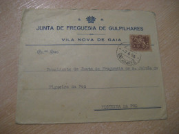 VALADARES 1956 To Figueira Da Foz Junta De Freguesia De Gulpilhares Vila Nova De Gaia Cancel Cover PORTUGAL - Lettres & Documents