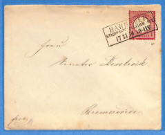 Allemagne Reich 1874 - Lettre De Hannover - G31292 - Storia Postale