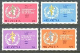 1975 SWITZERLAND W.H.O. MICHEL: WHO 36-39 MNH ** - Unused Stamps