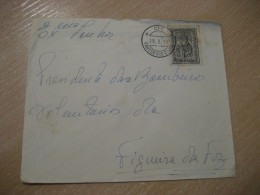 PAREDES DE COURA 1956 To Figueira Da Foz Fire Firemen Fireman Cancel Cover PORTUGAL - Lettres & Documents