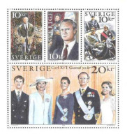 KING CARL XVI GUSTAF FAMILLE ROYALE ROYAL FAMILY OF SWEDEN SCHWEDEN SUEDE 1996 Mi MH 213 1933-1936 MNH  Slania - Familles Royales