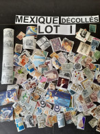 MEXIQUE VRAC 20 G LOT I , DECOLLES, ANCIENS + MODERNES, GRANDS + MOYENS 墨西哥散装 20 克 I 批，脱色，古代 + 现代，大号 + 中号 OFF PAPER - Mezclas (max 999 Sellos)
